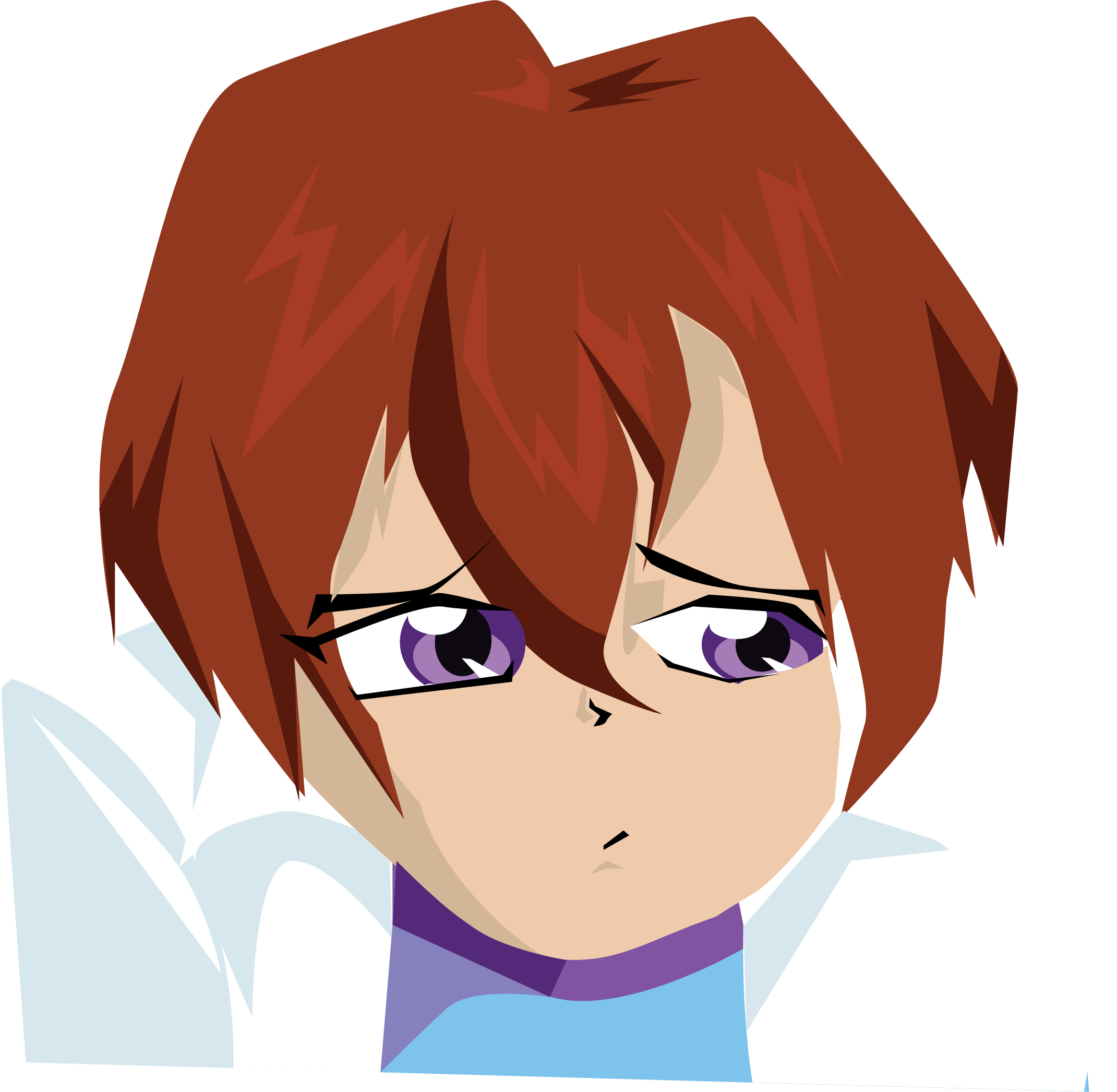 Sad Mouth Cliparts - Boy Cartoon Sad Png Transparent Png (2141x2093), Png Download