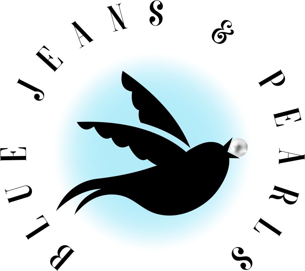 Blue Jeans And Pearls Clipart (1200x1200), Png Download