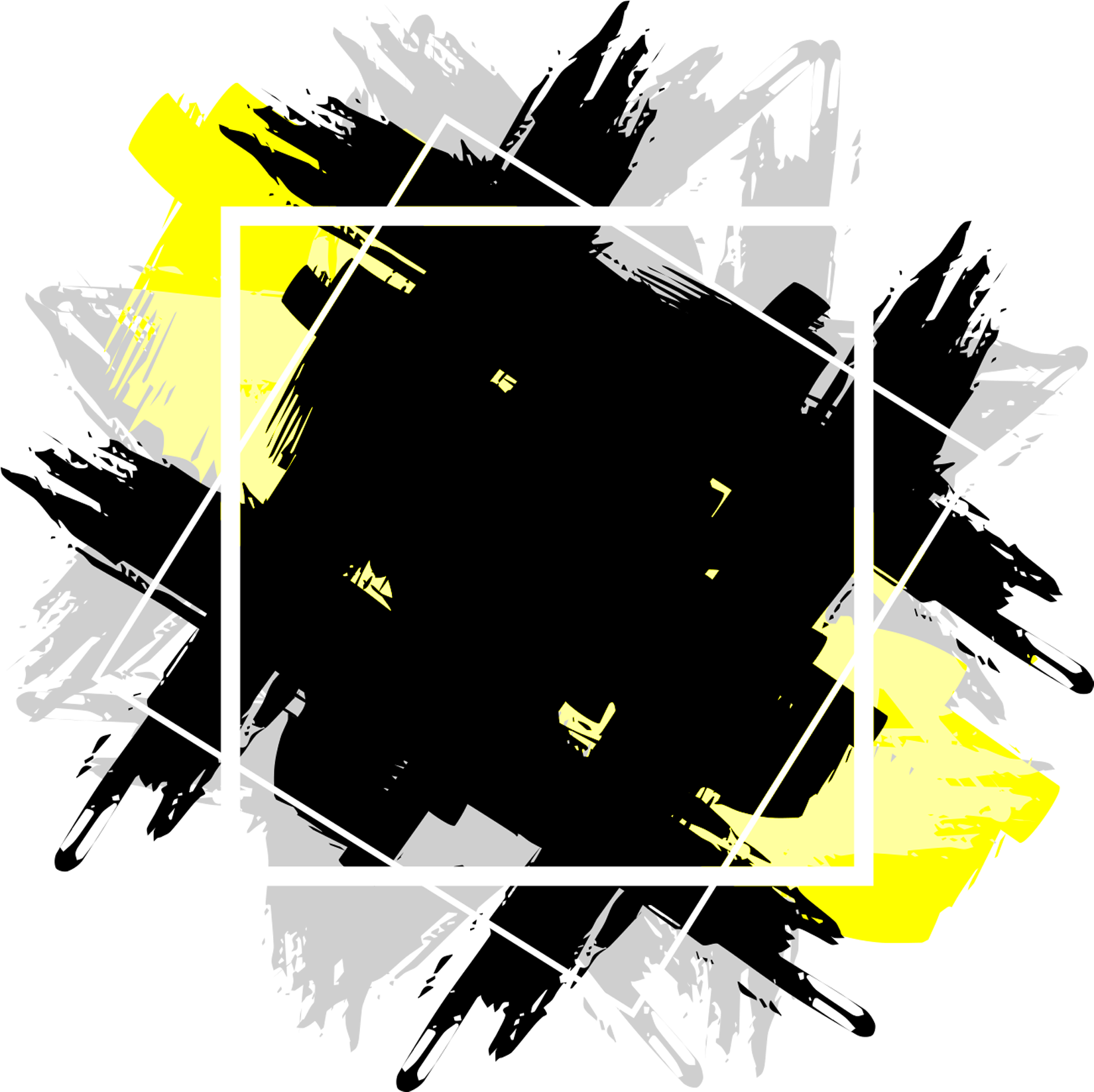 Photo Frame Vector - Frame Vetor Quadrado Png Clipart (2000x2000), Png Download