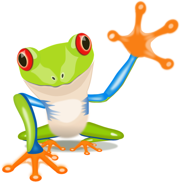 Jungle Frog Clipart - Tree Frog Clipart Png Transparent Png (594x601), Png Download