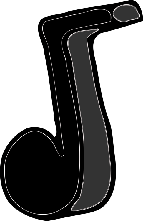 Symbol,black And White,music - Music Clipart (486x750), Png Download