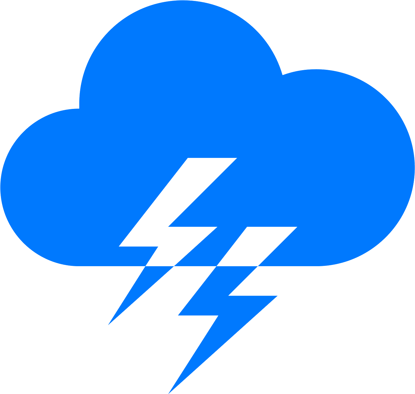 Thunder And Lighting Icon Clipart (1600x1600), Png Download