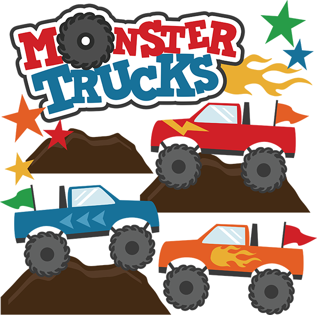 Car Pickup Truck Ford Excursion Monster Truck Clip - Monster Truck Clipart - Png Download (648x644), Png Download