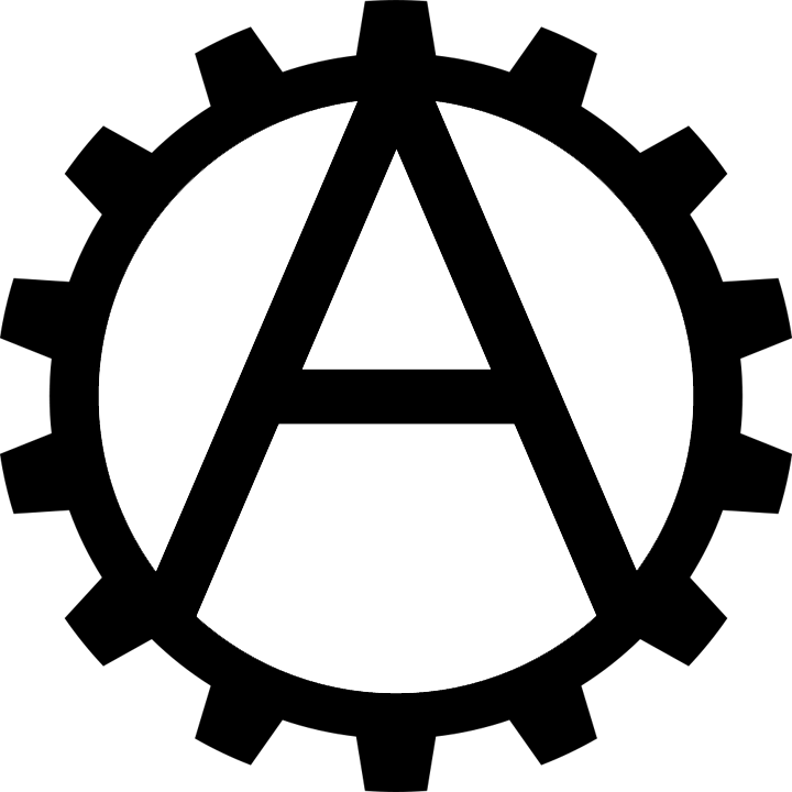 Industrial Anarchism Symbol By - Stem Logo Black And White Clipart (720x720), Png Download