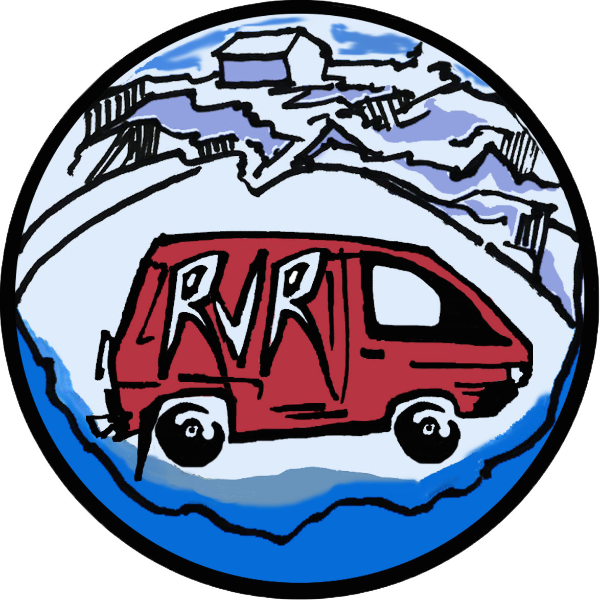 Red Van Reviews Clipart (1174x1174), Png Download