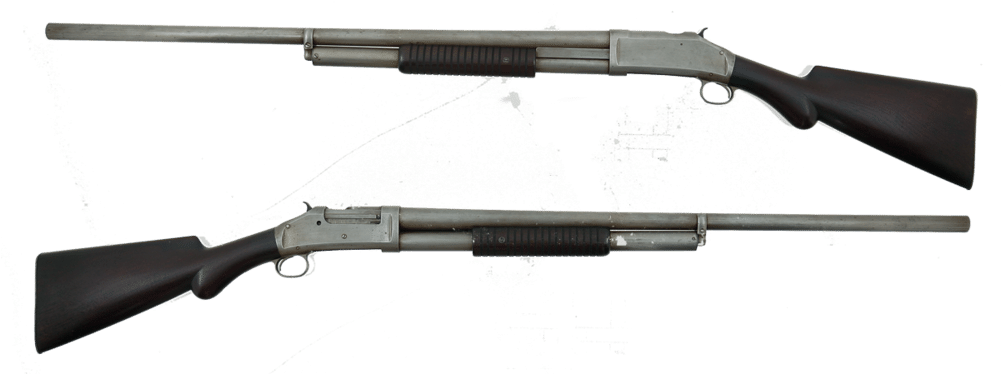 Banner Free Download Shotgun Clip Revolving Cylinder - Firearm - Png Download (1001x374), Png Download