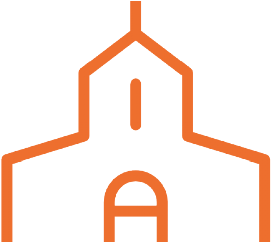 Black And White Free Church Clipart - Png Download (640x480), Png Download
