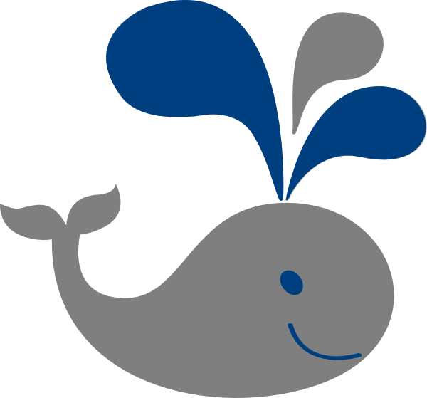 Baby Whale Draw Clipart (600x559), Png Download