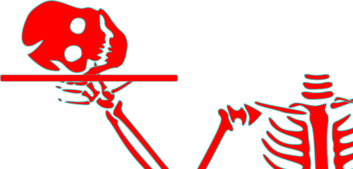 Skeleton Png Halloween Clipart (1600x1600), Png Download