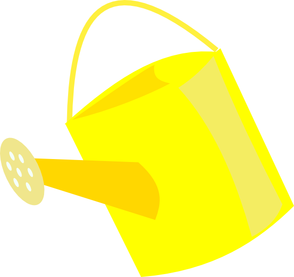 Garden Clipart Watering Can - Circle - Png Download (600x566), Png Download