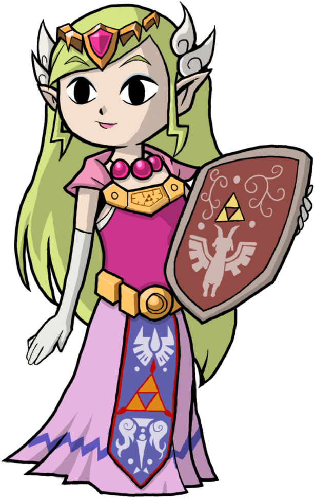 The Legend Of Zelda - Princess Zelda Game Boy Clipart (732x1091), Png Download