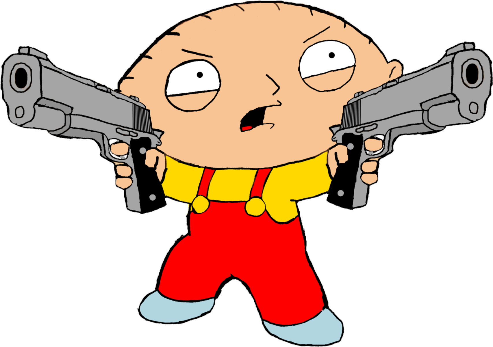 #familyguy #famíliadapesada #weapon #arma #cartoon - Stewie Family Guy Png Clipart (1746x1246), Png Download
