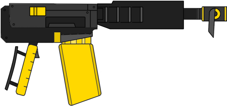 Rwby Fanon Wiki - Assault Rifle Clipart (853x422), Png Download