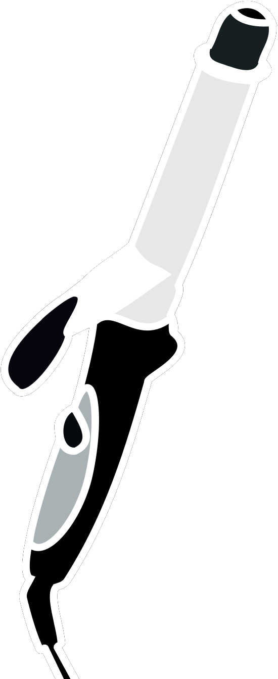 Hair Curling Iron Clipart - Png Download (1600x1600), Png Download