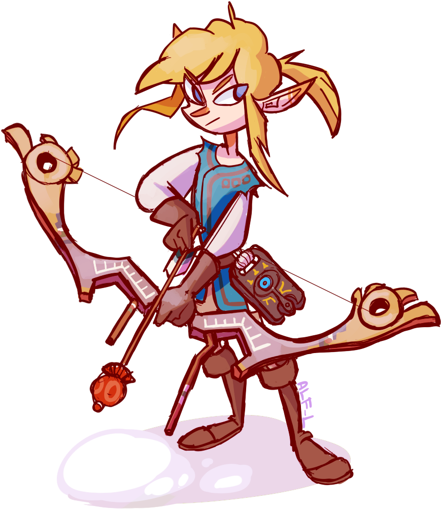 Link Breath Of The Wild Clipart (1092x1218), Png Download