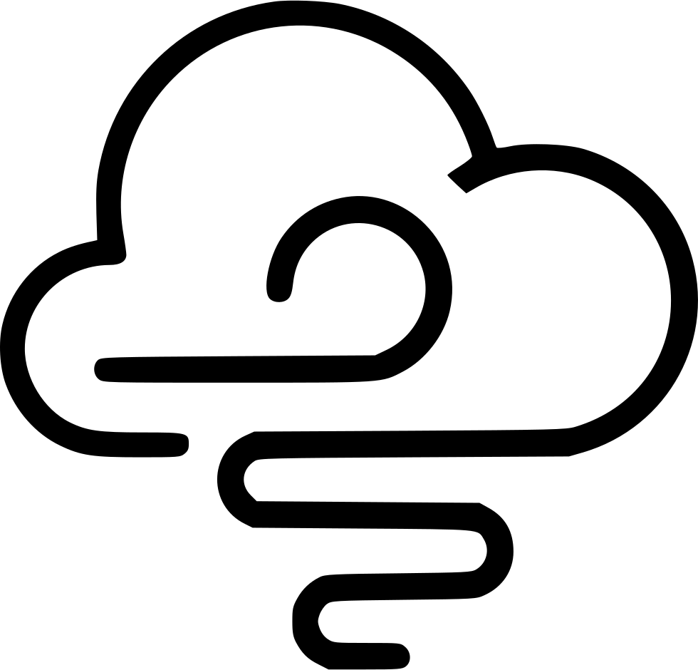 Tornado - Line Art Clipart (980x940), Png Download