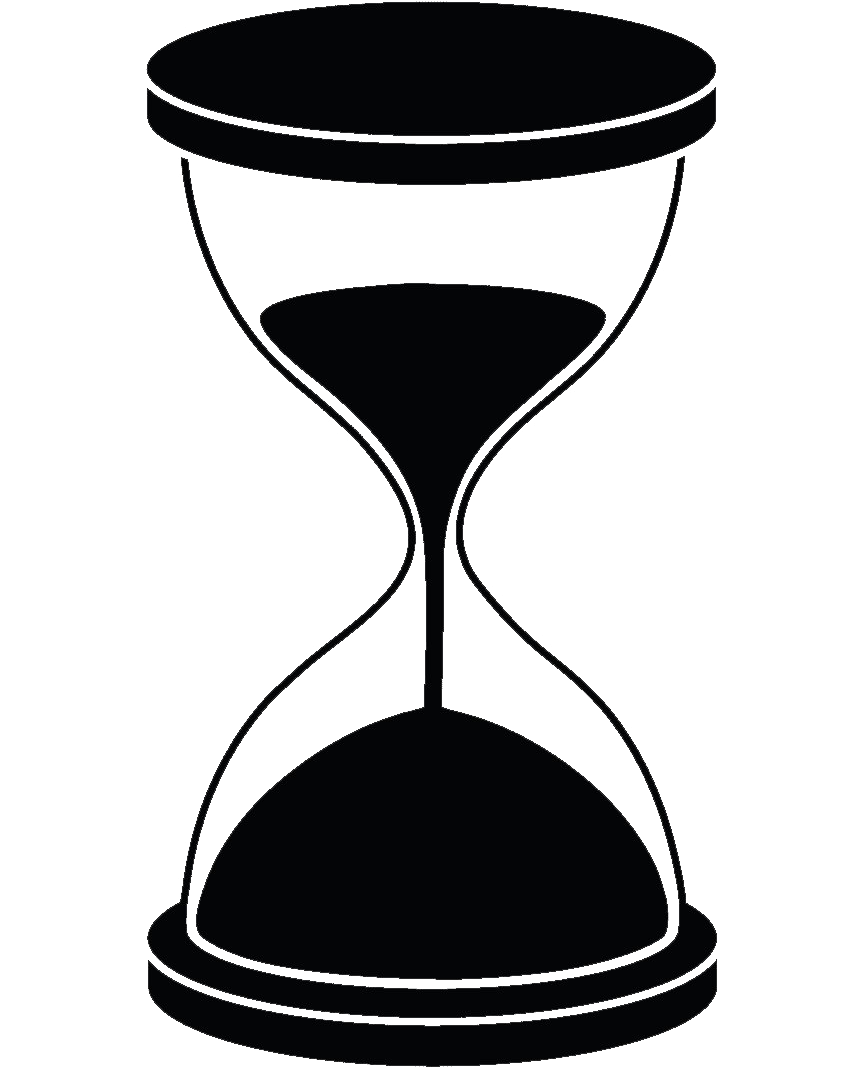 Black Hourglass Png Hd Image - Clipart Hourglass Transparent Png (910x1080), Png Download