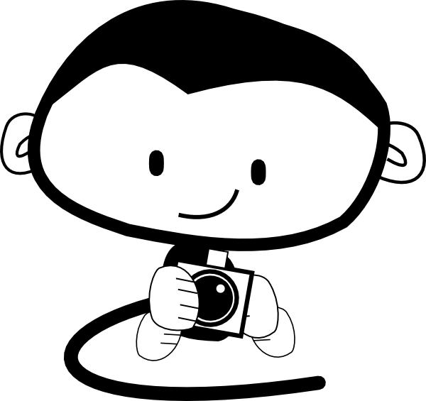 Cartoon Holding Camera Png Clipart (600x565), Png Download