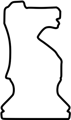 Black And White Chess Knight Clipart - Png Download (750x750), Png Download