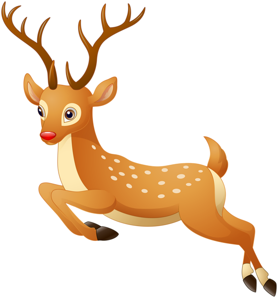 Clipart Reindeer - Png Download (560x600), Png Download