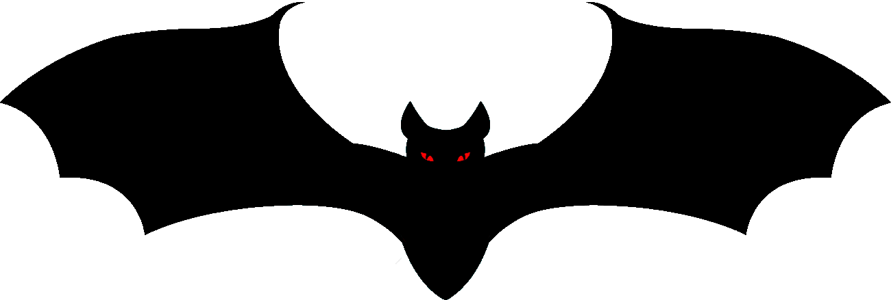 Alternate History - Halloween Vampire Bat Vector Clipart (1300x439), Png Download