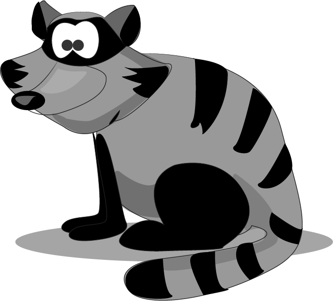 Love My Racoon Clipart (681x615), Png Download