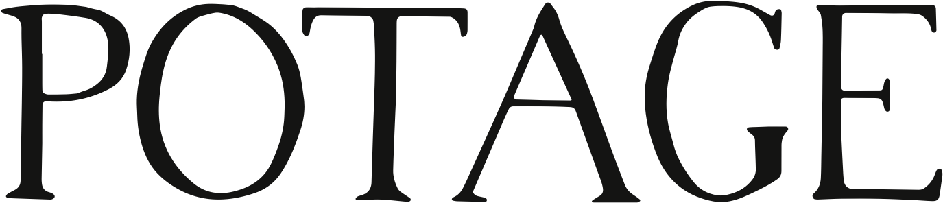 Potage Hand Drawn Logo Clipart (1547x466), Png Download