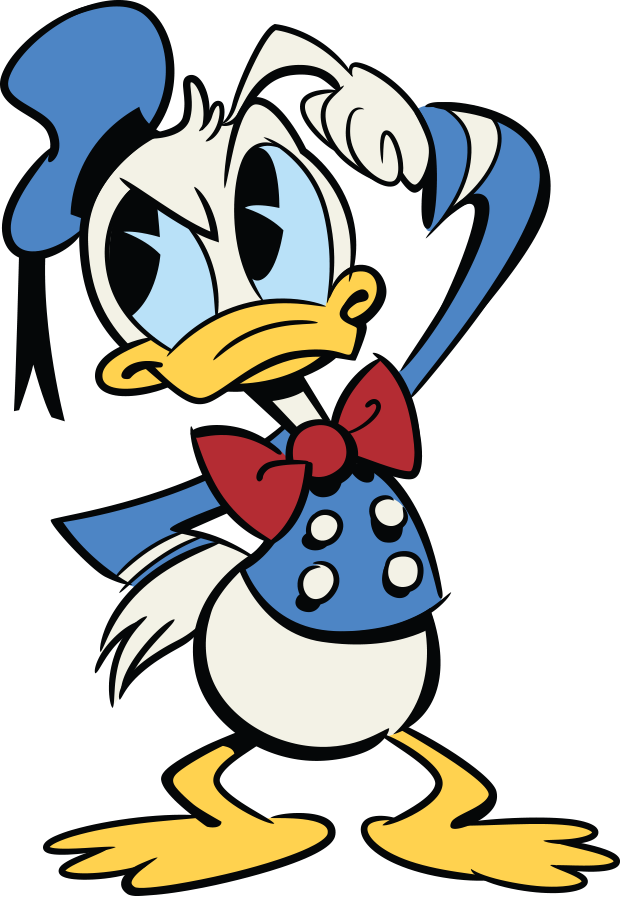 Donald Duck Mickey Mouse Shorts Clipart (620x897), Png Download