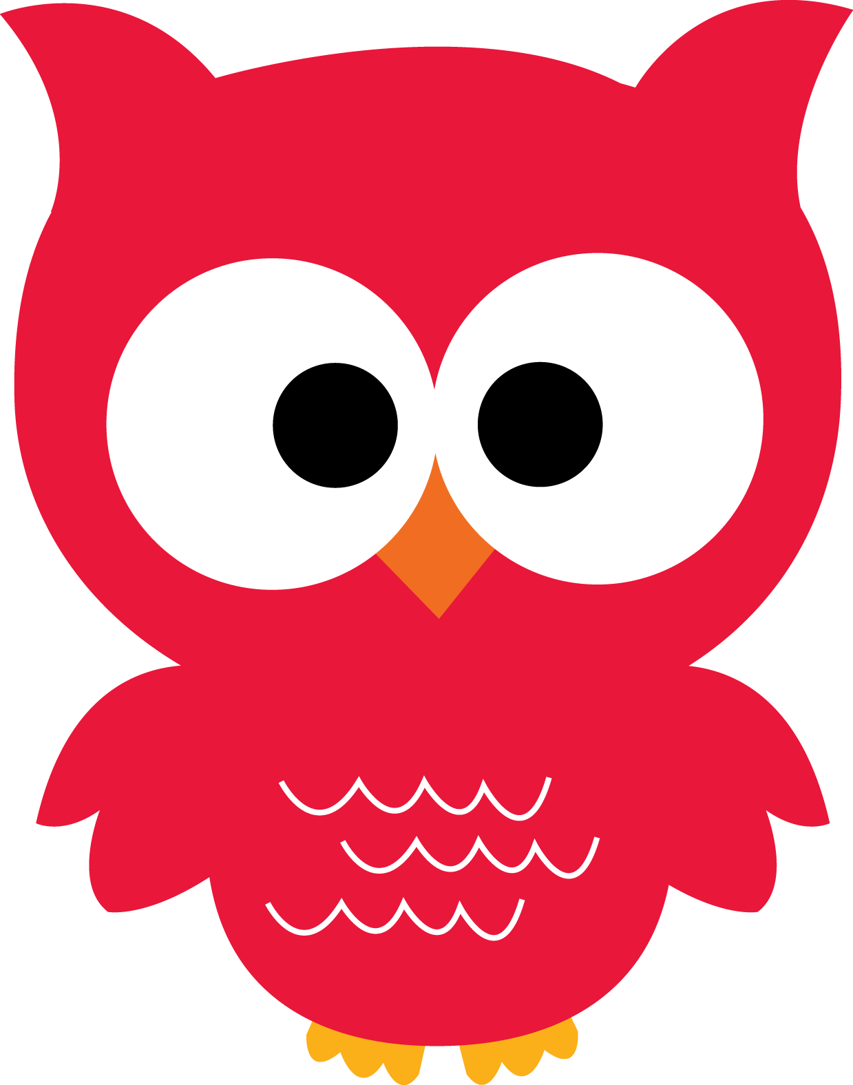 Hippie Clipart Ell Student - Red Owl Clipart - Png Download (1239x1576), Png Download