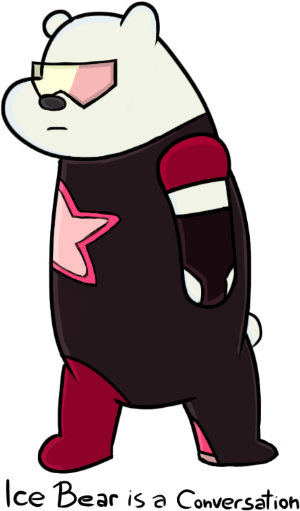 Lce Bear Is A Conversatioh Bear Polar Bear Pink Mammal - Steven Universe Clipart (600x900), Png Download