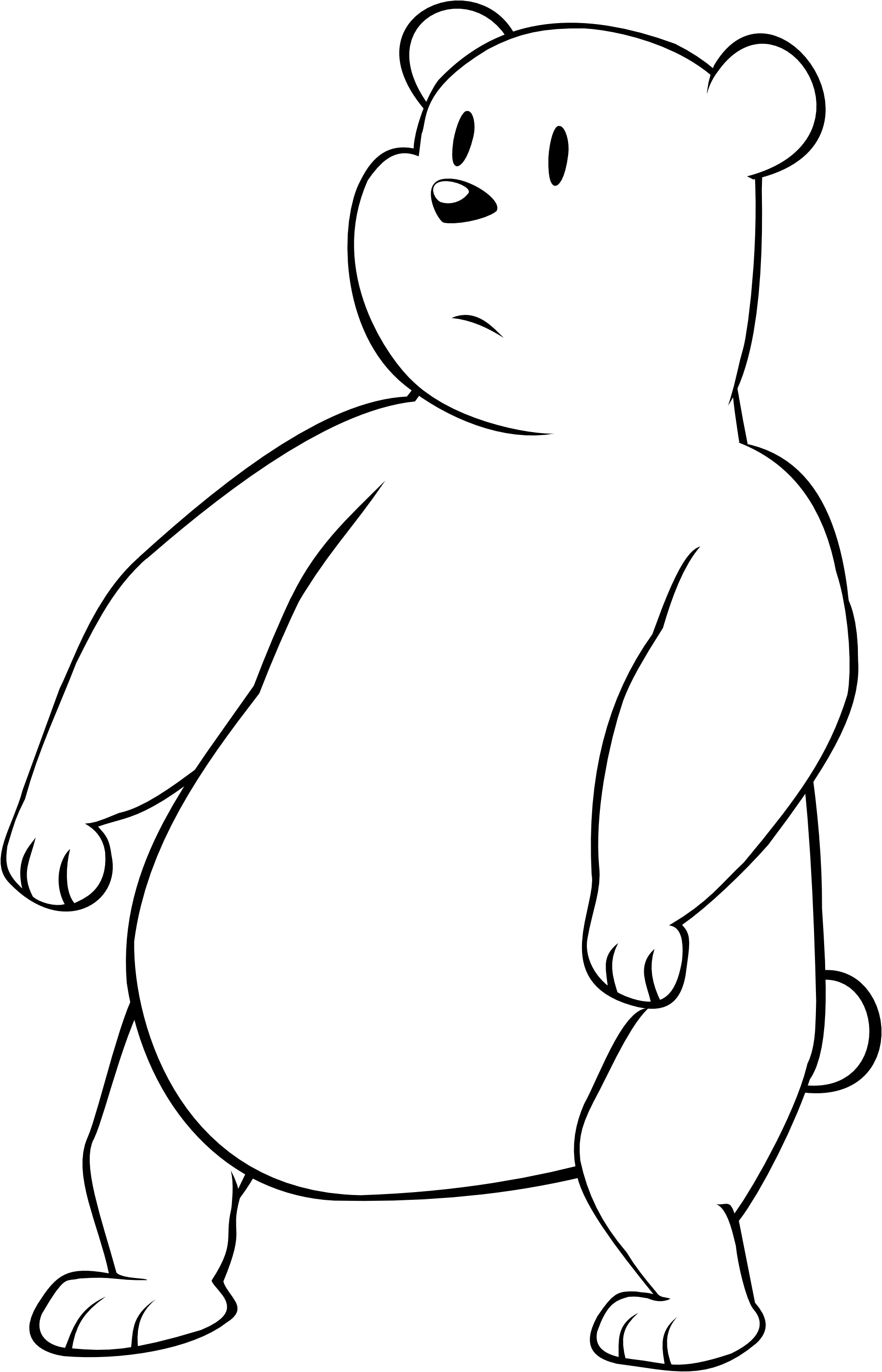 Ice Bear - Cartoon Clipart (1829x2845), Png Download