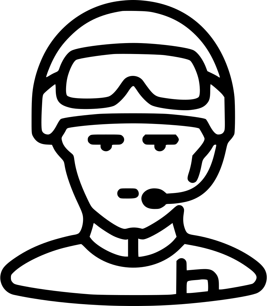 Transparent Soldier Radio - Human Icon Avatar Download Clipart (856x980), Png Download