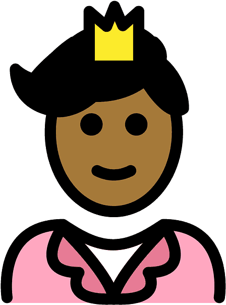 Prince Emoji Clipart - Clip Art - Png Download (800x800), Png Download