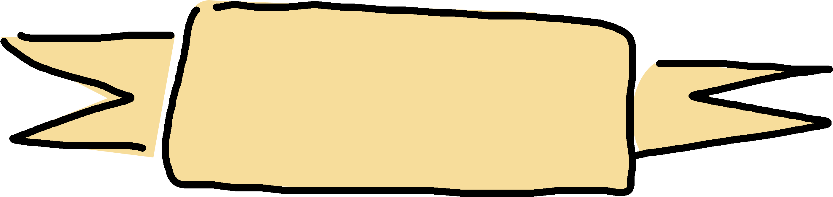 Tumblr Banner Png, Picture - Ribbon Cute Clipart Banner Transparent Png (2952x819), Png Download