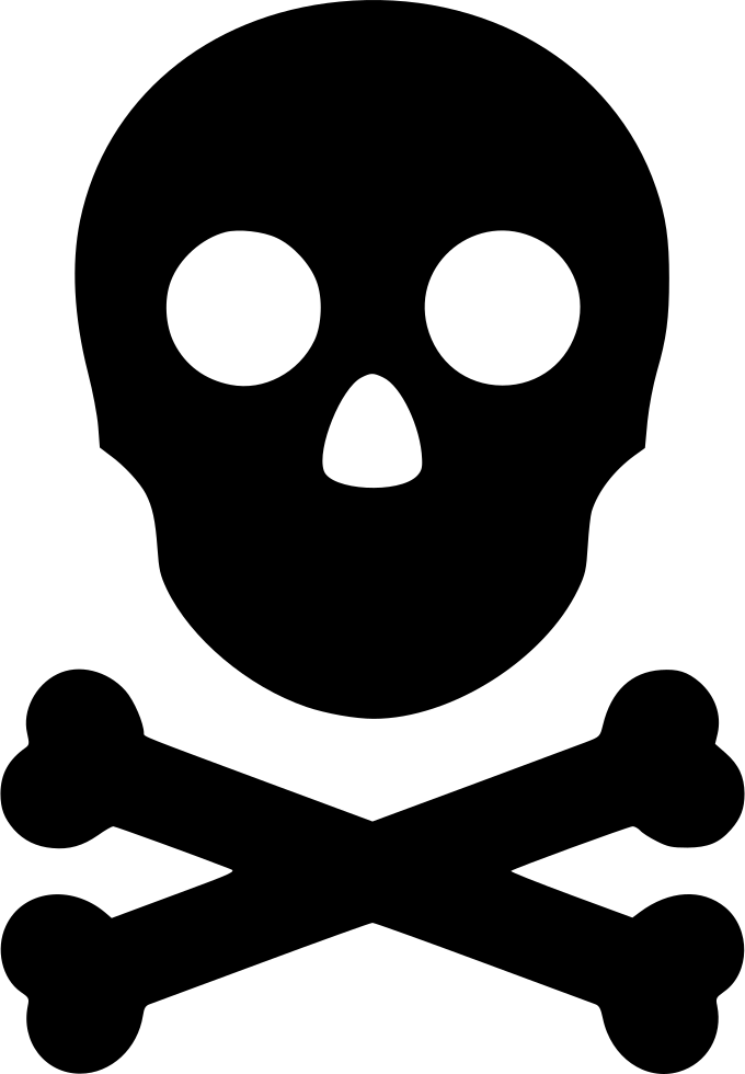 Skull Toxic Pirate Danger Bones - Poster On Drug Addiction Clipart (680x980), Png Download