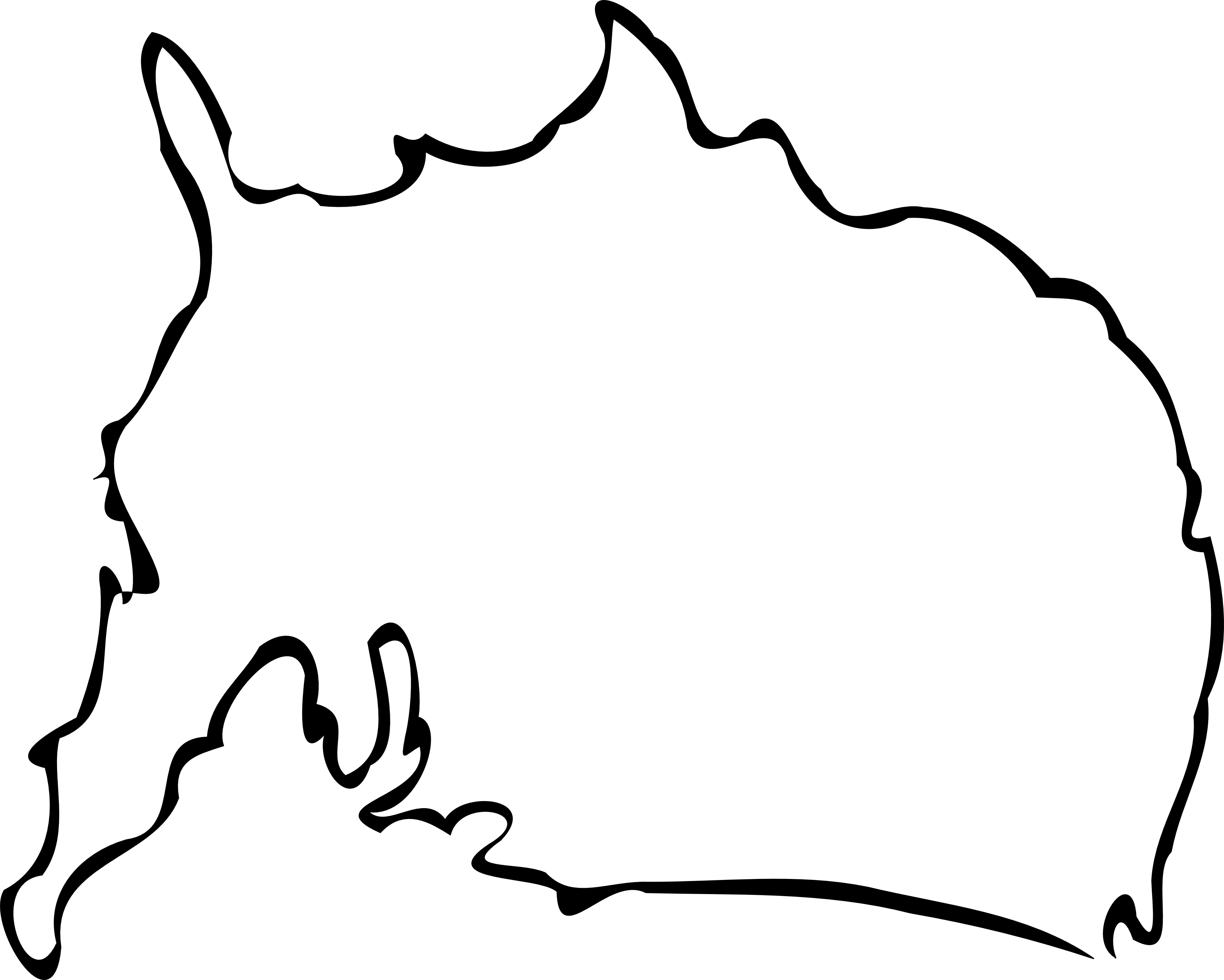 Line Art Clipart (3475x2783), Png Download