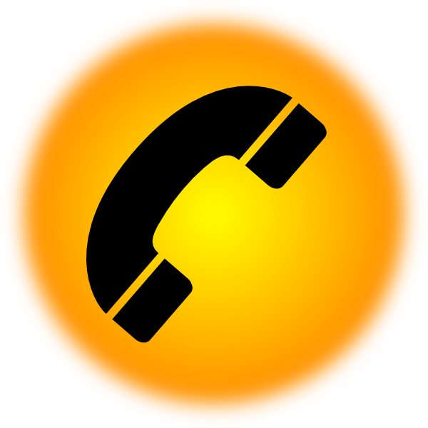 Phone Clipart Orange Telephone Icon 3d Png Transparent Png Full