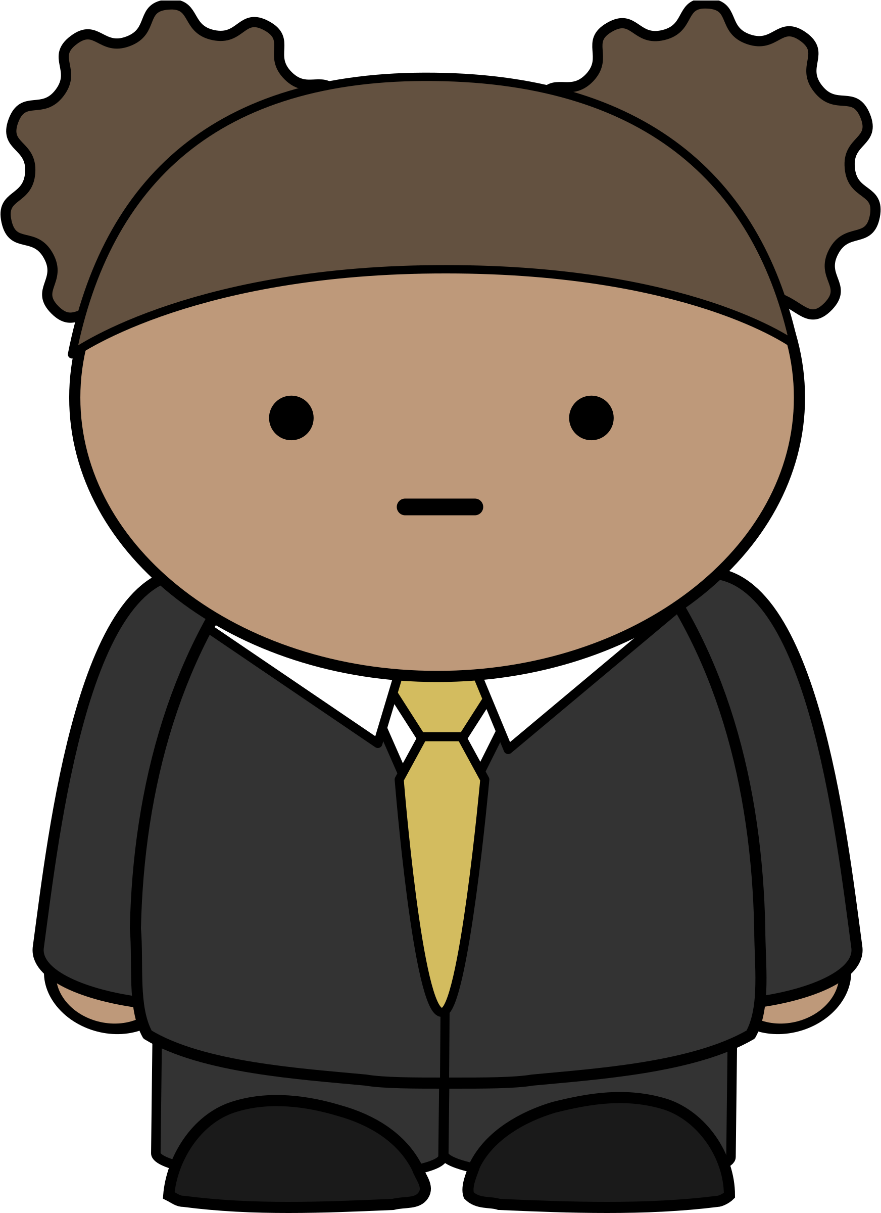 Comic Character Wearing A Business Suit By Anarres - Business Suit Clipart Transparent - Png Download (2400x2400), Png Download