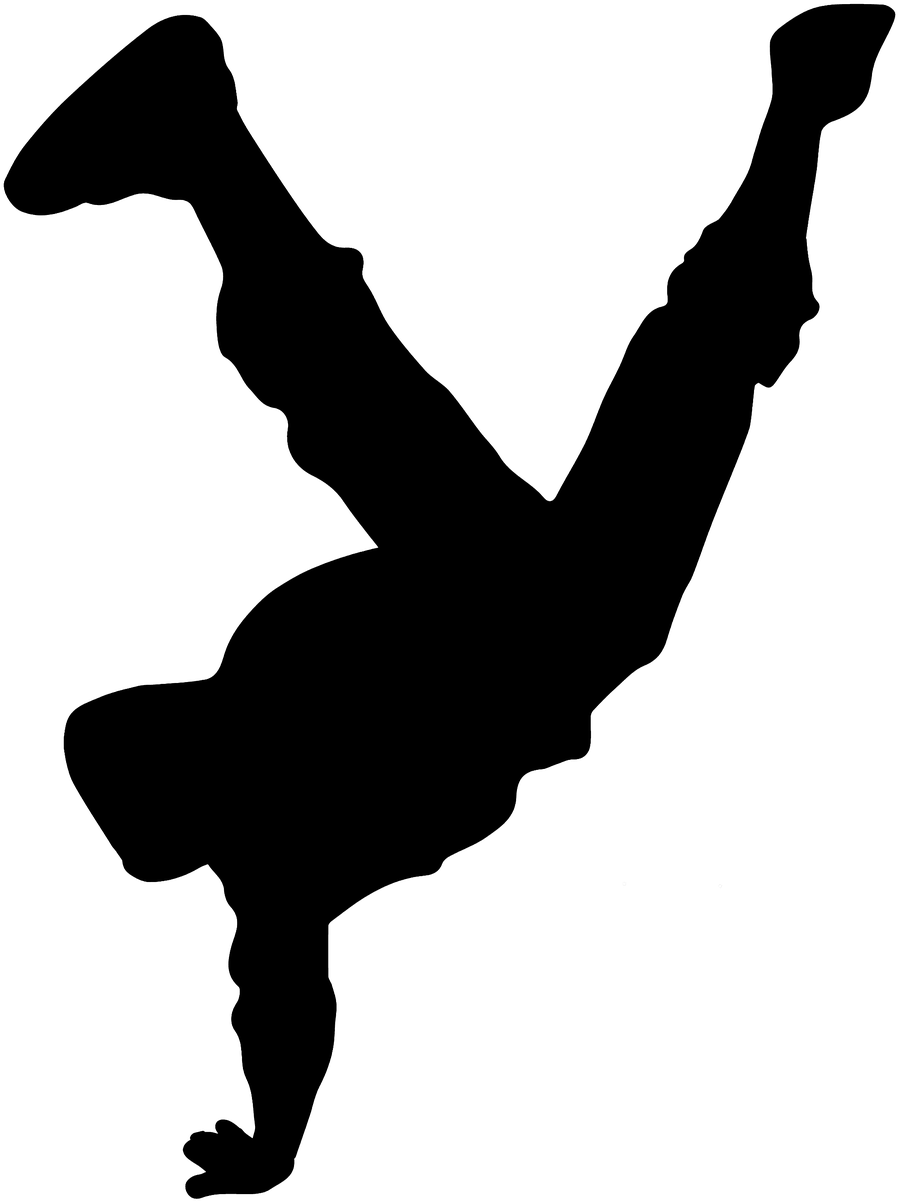 Hip Hop Silhouette Png Clipart (720x720), Png Download