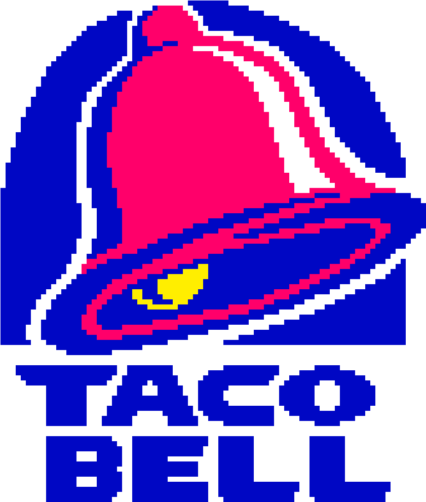 Taco Bell - Pixel - 90s Taco Bell Dog Clipart (1000x1110), Png Download