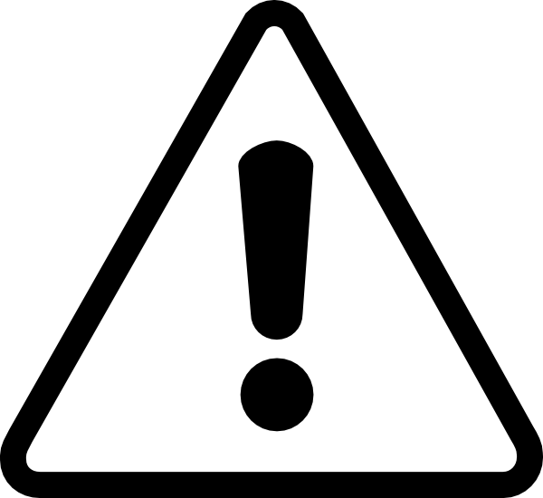 Taco Bell Cornhole Game - Safety Sign Black And White Clipart (600x550), Png Download