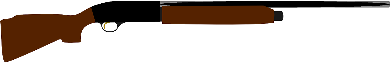 Vector Shotgun Clipart Jpg Black And White - Shotgun Clip Art - Png Download (1280x640), Png Download