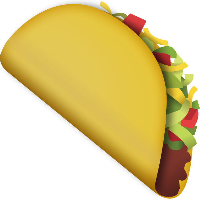 Download Taco E - Taco Emoji Png Clipart (640x640), Png Download