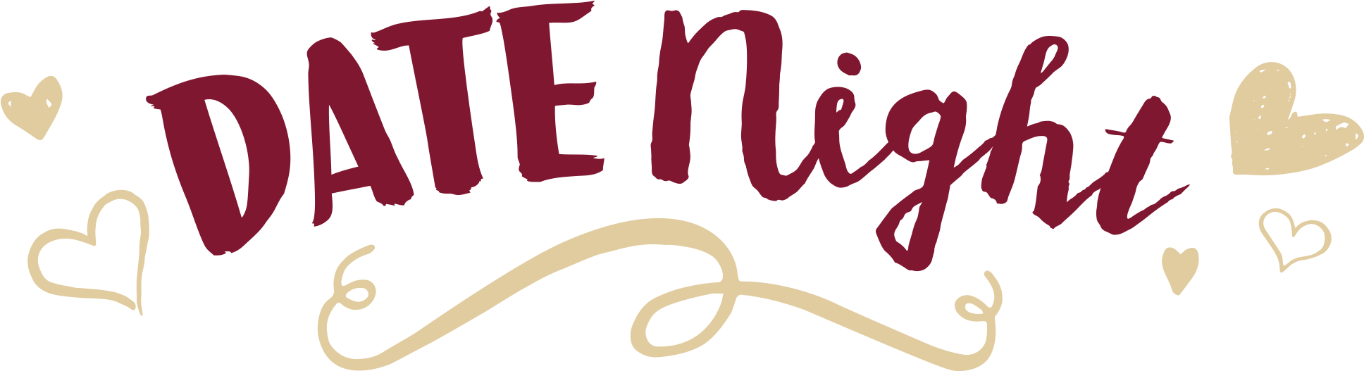 See More Class Types Date Night Ideas - Date Night Clipart (2000x616), Png Download