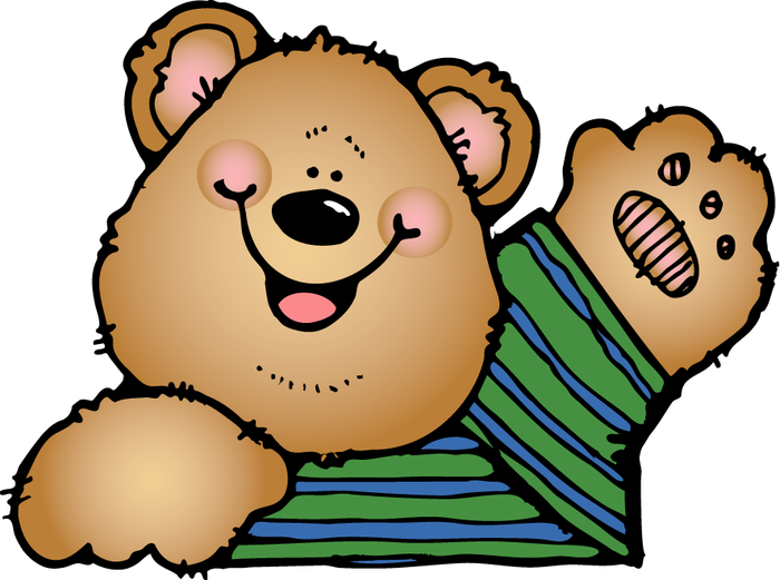 Date Night - School Bear Clipart (700x521), Png Download
