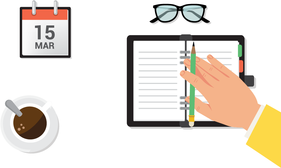 Wake Up To A Prepped Schedule - Hand Clipart (1119x640), Png Download