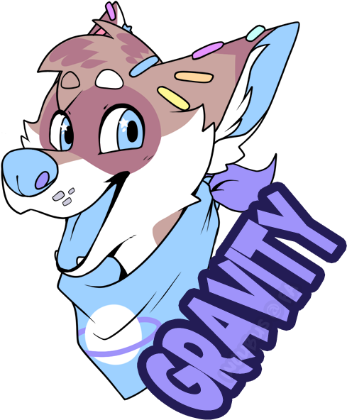 [c] Gravity Badge - Cartoon Clipart (600x600), Png Download