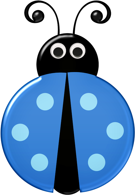 Borboletas & Joaninhas E Etc - Blue Ladybug Clipart - Png Download (511x720), Png Download