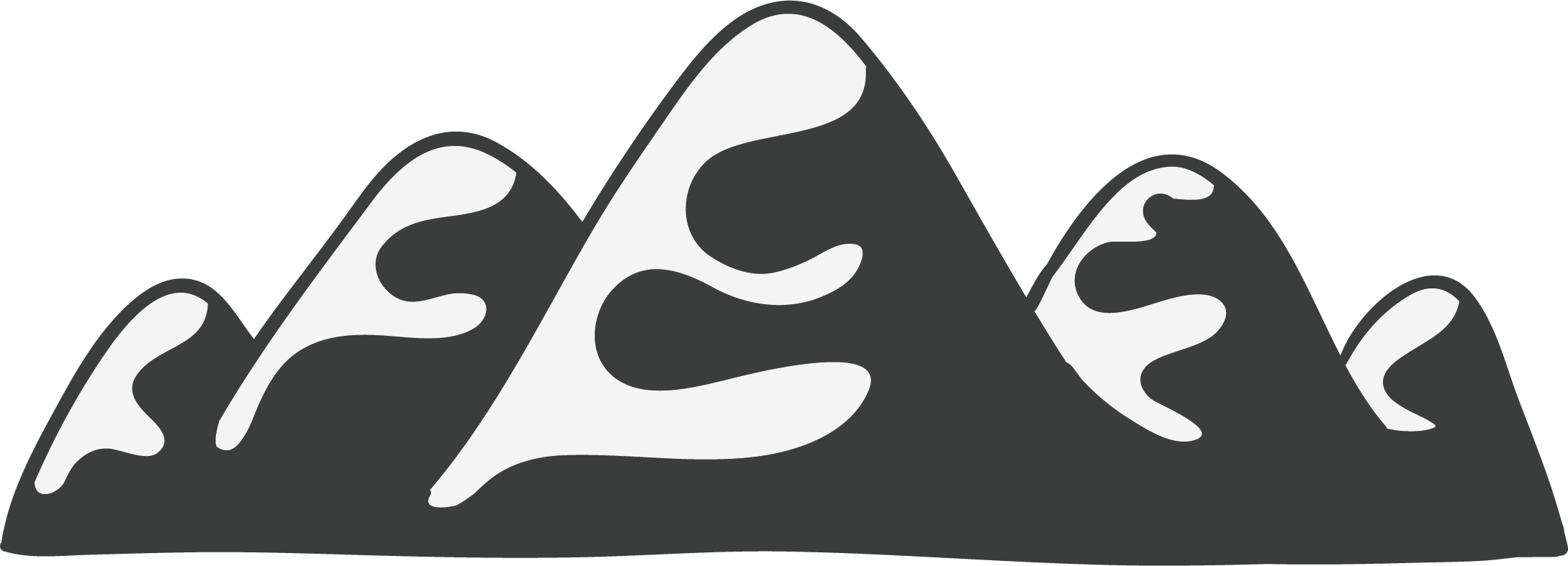 Drawing Silhouette Euclidean Vector - Silhouette Clipart (2178x787), Png Download