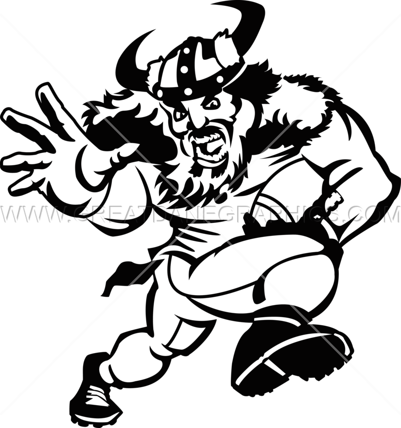 Viking Football Player - Illustration Clipart (825x880), Png Download